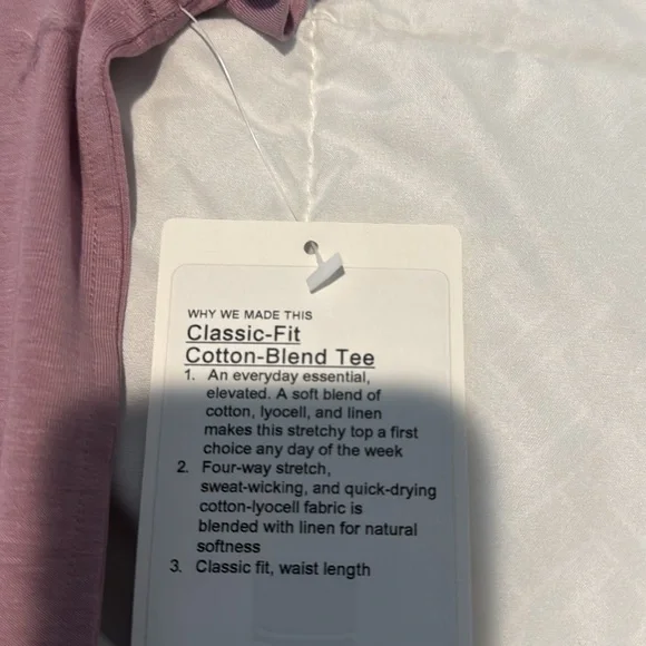 Lululemon Classic Fit Cotton Blend Tee - Picture 3 of 6